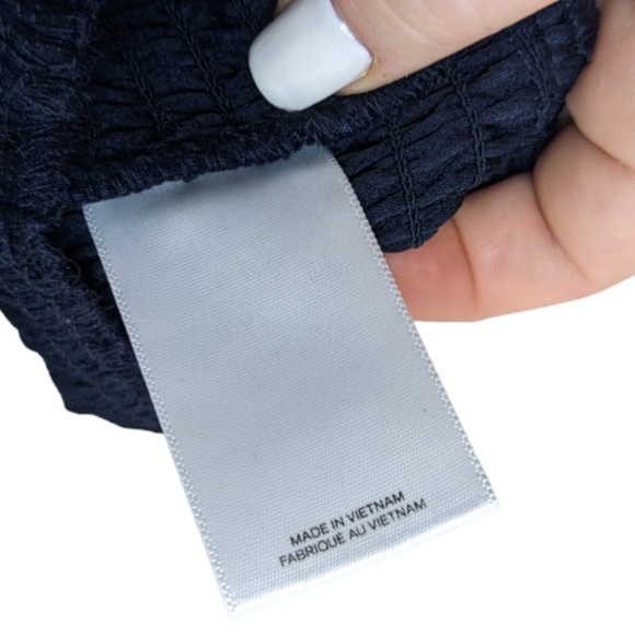 Express Navy Smocked Waist Romper ✨💙 - Picture 13 of 14